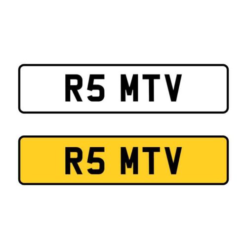 “R5 MTV” Personalised Plate