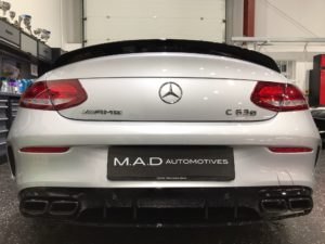 Read more about the article Mercedes C63S Visual Upgrades (Custom OEM+ Gloss Black Styling Upgrades)